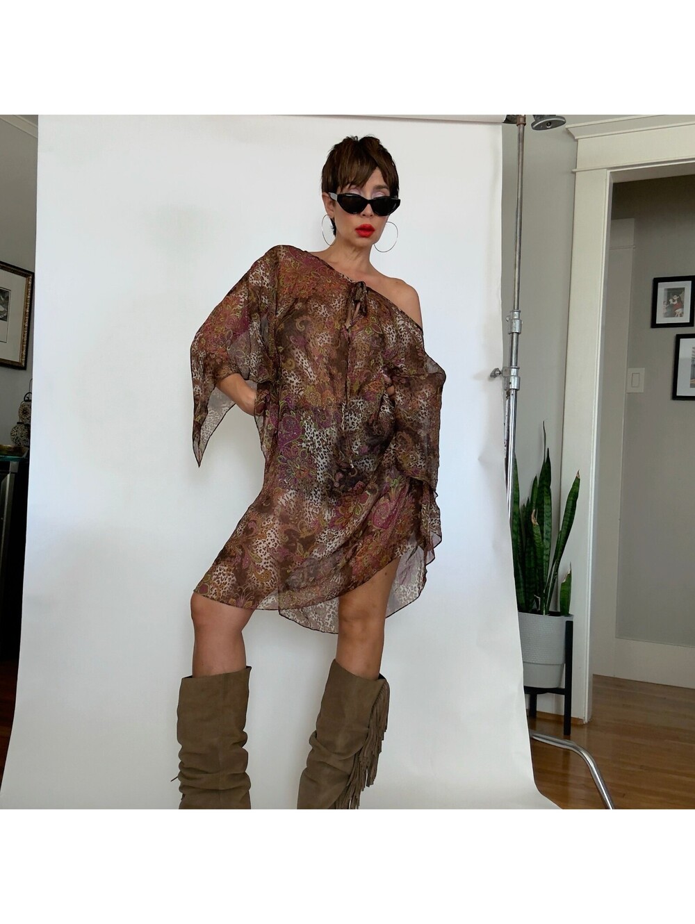 Y2K Vintage Silk Dress